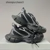 Designer Balencigs Mode Casual Schoenen Rolschaatsen Parijs 3XL Papa Schoenen Paar Modder Geverfd Oude Dikke Zool Veterschoenen Casual Sportschoenen 68NS