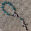 Strand 10pcs/pack First Communion Favors Recuerditos Bautizo Mini Crystal Rosary For Baptism