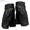 Men's Shorts Camouflage Cargo Shorts Mens Summer Quick Drying Multiple Pockets Military Pants Outdoor Hiking Fishing Thin Shorts Male Jogger 240227