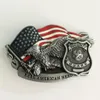 1 datorer Real American Hero Security Guard Eagle Cowboys Belt Buckle Woman Man Jeans smycken Tillbehör Metal Belt279D