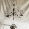 Metal Wedding Candelabra Centerpieces Flower Floor Standle Candle Holder Dekoracyjny złoty świecznik