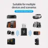 Mini Adapter samochodowy 3.5aux Odbiornik Komunikacja stereo Komunikacja USB Bluetooth Podwójne wyjście