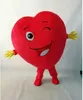 2024 Halloween Adult size Red Heart Apparel mascot Costume for Party Cartoon Character Mascot Sale free shipping support customization