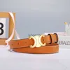 Belts Designer Belt Fashion Smooth Buckle Belt Retro Design Thin Waist Belts For Womens Width 2.8CM Genuine Cowhide 4 Color Optional High Quality Gift 240226