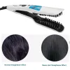 Irons Professional 2 IN 1 Steam Straightener Brush Salon Wet Dry Fast Ionic Steampod Flat Iron Hair Straightener Brush Hot Comb