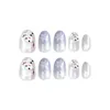 False Nails Round Edge Press-On Nail No Fading Short Christmas Artificial For Salon Expert And Naive Women Drop Delivery Health Beauty Otl3S