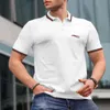 Herren T-Shirts Sommer Französisch Paris Designer Herren T-Shirt Wave Stehkragen Frühling Trend Kurzarm Herrenbekleidung