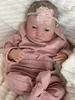 NPK 19 pollici Awake Reborn Baby Doll già dipinta finita Levi Born dimensione 3D pelle vene visibili da collezione Art 240223