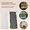 Nesten 3 Stuks Grote Verstelbare Vogelkooi Cover Zaad Verenvanger Universele Vogelkooi Nylon Mesh Netto Cover Zachte Luchtige Rok guard