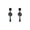 Pendientes colgantes VENTFILLE gota para mujer chica regalo cristal azul Bohemia elegante temperamento joyería al por mayor