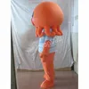 2024 Super urocze duża głowa Octopus Mascot Costume Przyjęcie urodzinowe Boże Narodzenie kostium reklamowy odzież Halloweenowa odzież