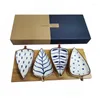 Płytki japońskie naczynia z liści ceramiczne Piękne zastawa stołowa do płyty domowej tablicy z zestawem przekąsek