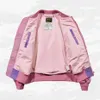 HARAJUKU HIP HOP KURTA BOMBER Różowy Plus Size Streetwear Kurtki technologiczne para mody baseball kurtka i płaszcz 240222