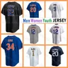 12 Lindor Jersey 4 Francisco Aarez New Yorks Baseball Brandon Nimmo Mets Kodai Senga Edwin Diaz Pete Alonso Darryl Strawberry Joey Wendle Harrison Bader