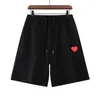 Men's Shorts Early Fall Summer Time Love Embroidery Drawstring Five-minute Shorts Men and Women Casual Sports Pants Tide