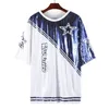 Women's T Shirts 2024 Cowboy Baseball Football Game Female Tops Sequin Women Jersey Dress