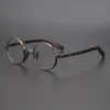 Montature per occhiali da sole alla moda 2021 montature per occhiali da vista in titanio puro fatti a mano giapponesi piccoli tondi e in acetato montatura per occhiali da lettura miopia Me267r