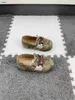 Luxury newborn baby shoes designer toddler sneakers Size 21-28 Box Packaging Metal accessory decoration infant walking shoes Dec20