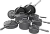 Cookware Sets Ninja C39900 Foodi NeverStick Premium 16-Piece Set Hard-Anodized Nonstick Durable & Oven Safe To 500°F Black