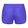 Men's Shorts Mens Soft See Through Shorts Fabric Drstring Lightweight Boxer Shorts Breathable Soft Panties Casual Wear Swimming Swimwear 240226