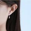 Dangle Earrings Cherry Tassel Flower For Women Korea Fashion High Quality Trendy Female Short Hair Jewelry BOYULIGE