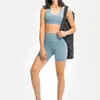 LL Shorts esportivos Hotty Hot Secagem rápida respirável cintura alta Nenhum transparente Calças de treino Roupas Shorts de ioga Dupes Push Up Running Casual Biker Gym Shorts Roupas