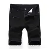 DesignerFashion Summer Noir Blanc Hommes Shorts Casual Lâche Trou Shorts Hommes Plage Court Plus Taille 28-42 designer