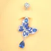 Ringen 925 Sterling Zilveren Vlinder Navelpiercing Blauwe Zirkoon Navel Piercing Sexy Lichaam Sieraden