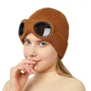 Basker Autumn and Winter Men's Women's Windshield Glasses Plush Ski Sticked Hat Warm Pullover Cold Motestant