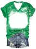 販売昇華空白vネックTシャツの男性女性を使用するDIY写真ファッションカジュアルTシャツハラジュクストリートウェアトップ240220