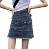 Skirts Spring And Autumn Models 2024 A-line Skirt Korean Version Of The High-waisted Thin All-match Denim Short
