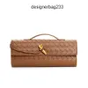 Diagonal Lady Clutch New French Single Lock Bottegs Tessuto Venets 2024 Borsa Hardware Borse con fibbia lunga Fatte a mano Croce Andiamo Borsa a tracolla Donna PMLQ