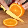 Noża kuchenne 2PCSKITCHEN Noży Zestaw BBQ Knife Fruit Cutter Slicer Slicer ze stali nierdzewnej Złota Gold Cutlery Ostry mięsny nóż rybne Narzędzia do gotowania OEM Q240226