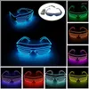 Sunglasses Fashion LED EL Shutter Glasses Fluorescent Light Bars Easter Bar Rave Neon Music Gift Po Prop