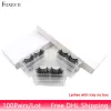 Eyelashes FOXESJI 100pairs Mink Lashes False Eyelashes With Tray No Box Reusable Fluffy Soft Natural Eyelash Extension 3D Mink Eyelashes