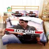 Set Top Gun Fighter Pattern Huce Cover Set Litding For Kids Adults Bed Set Game Couper Couper Couperceur Cover Liberter