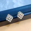 Orecchini a bottone in argento con perle multiple Set da donna Orecchini stile S925 Orecchini di perle d'acqua dolce Orecchini di perle multiple da donna