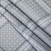Rideaux avec crochets - Lin texturé imperméable 10 facile à glisser gris taille 72 X court pour fenêtres Bla