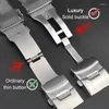 Watch Bands 18mm 20mm 22mm 24mm Solid Buckle Metal Strap Stainless Steel Bracelet For Samsung 3 Band Huawei Luxury Wristband
