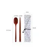 Korean Japanese cuisine spoons chopsticks tableware wooden spoons bento chopsticks outdoor picnic portable 3 piece set of tablewareLT783