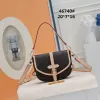 2024 Nova bolsa Saumur BB do designer exclusivo online primeiro lançamento M46740 Designer feminino bolsa de ombro nas axilas bolsa de couro embreagem luxuosa bolsa crossbody