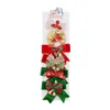 Dog Apparel Christmas Style Pet Bows Doggy Collars Bowknot With Bell Boutique Adjustable Collar For Small Cat Supplies