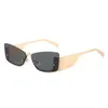 Lunettes de soleil 2023 Nouveau Vintage Punk Carré Noir Lunettes de Soleil Femmes Hommes Marque De Mode Moderne Demi-Monture Lunettes de Soleil Femme Gris Nuances Oculos J240226