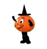 Costume de mascotte de citrouille d'Halloween de haute qualité, personnage de dessin animé, fête de carnaval de noël, Costumes fantaisie pour adultes