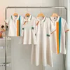 Passende Familienoutfits Sommer Korea 2023 Neues Eltern-Kind-Kleid Familie passendes Mutter-Tochter-Modisches Kleid Vater Sohn Kurzarm-T-Shirt