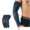 Sporthandschoenen Heren Zon Fietsmouwen Armwarmers Ademend Sneldrogend Uv-bescherming Camo Sleeve Lycra Running Cam Golf Ers Drop Del Dh6Sq