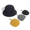 Cloches Waterproof Bucket Hat with Cords for Outdoor Caps Men Women Sun Protection for Hiking Fishing Beach Free Shipping