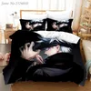 Sängkläder sätter Jujutsu Kaisen Japan Anime 3D Tryckt Set King Däcke Cover Pillow Case Comporter Bedclothes Bed Linens 04