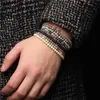 Bärade 4mm chakra pärlor energi armband naturliga runda agater onyx sten stretch armband armband för kvinnor män handgjorda yogamycken yq240226