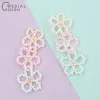 Necklaces Cordial Design 30pcs 26*71mm Earrings Pendant/jewelry Accessories/diy Making/flower Shape/jewelry Findings Components/hand Made